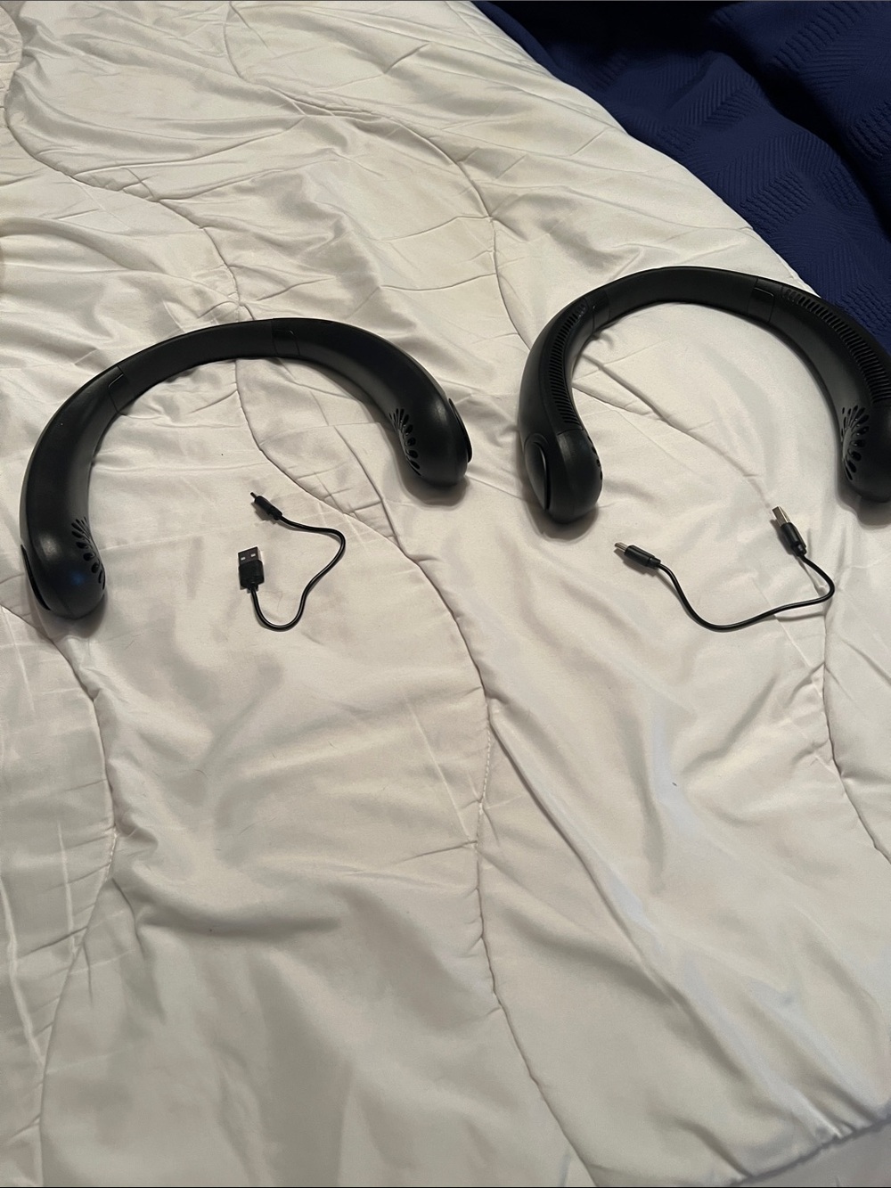 Wireless Neck Fan (Black) - Portable Cooling Fans